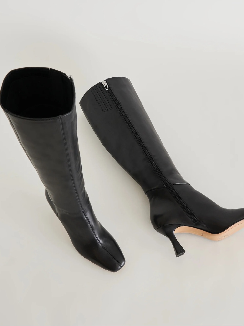 Dolce Vita Gyra black leather knee-high boots